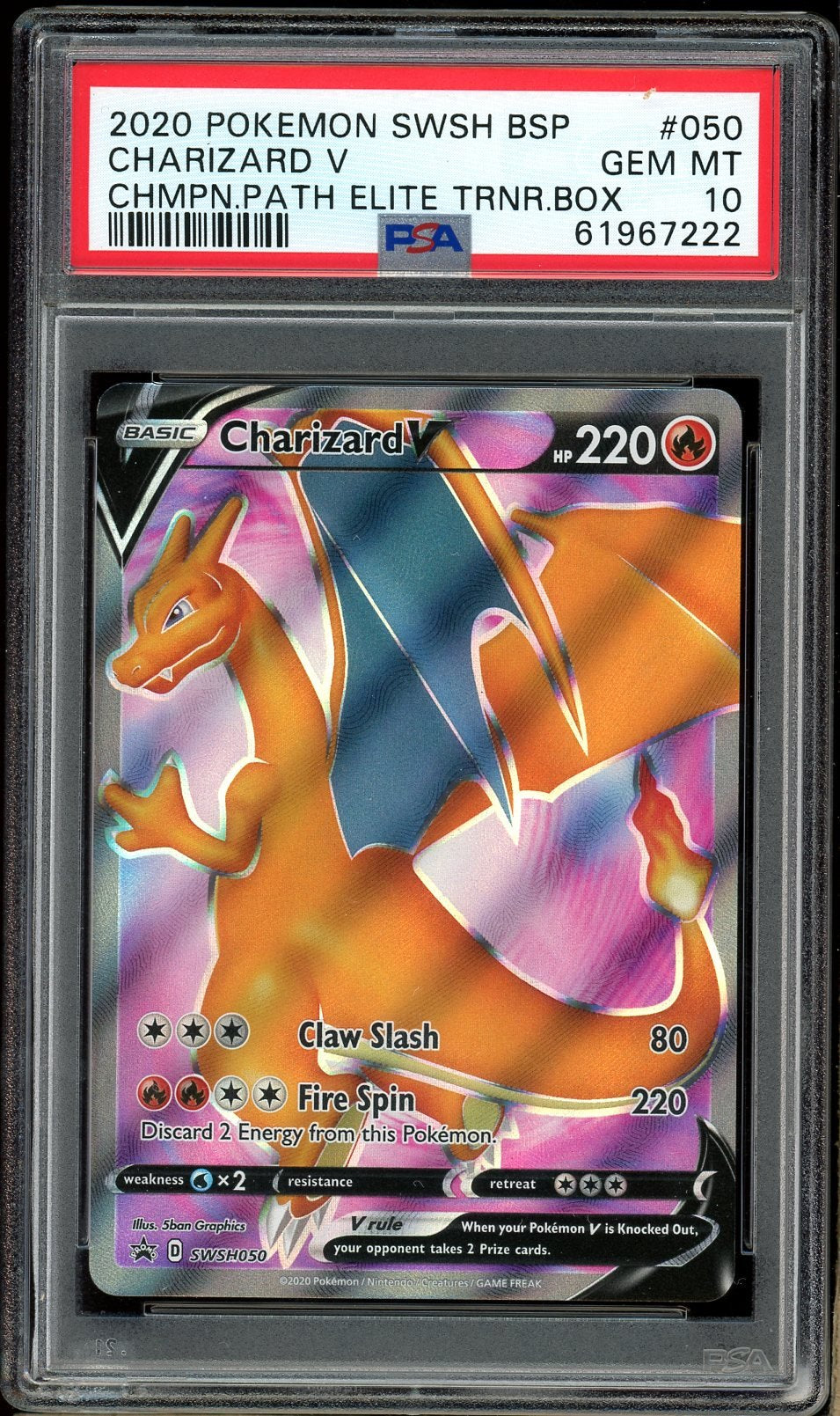PSA 10 - Charizard V SWSH050 - English Promo