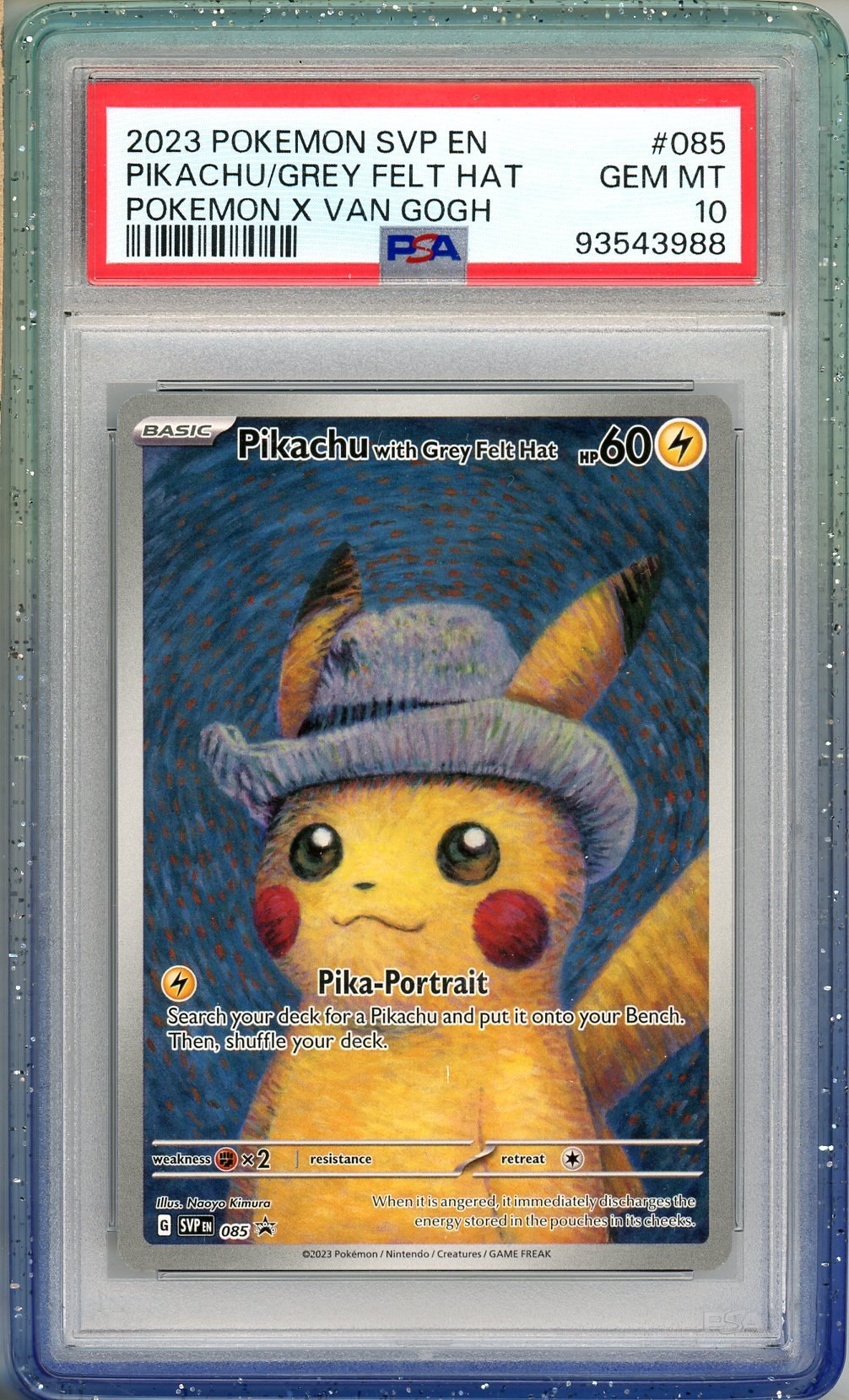 PSA 10 - Pikachu with Grey Felt Hat SVP085 - English Promo