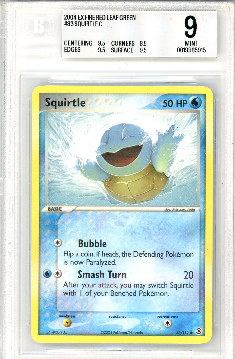 BGS 9 Squirtle - FireRed & LeafGreen #83/112 - Common