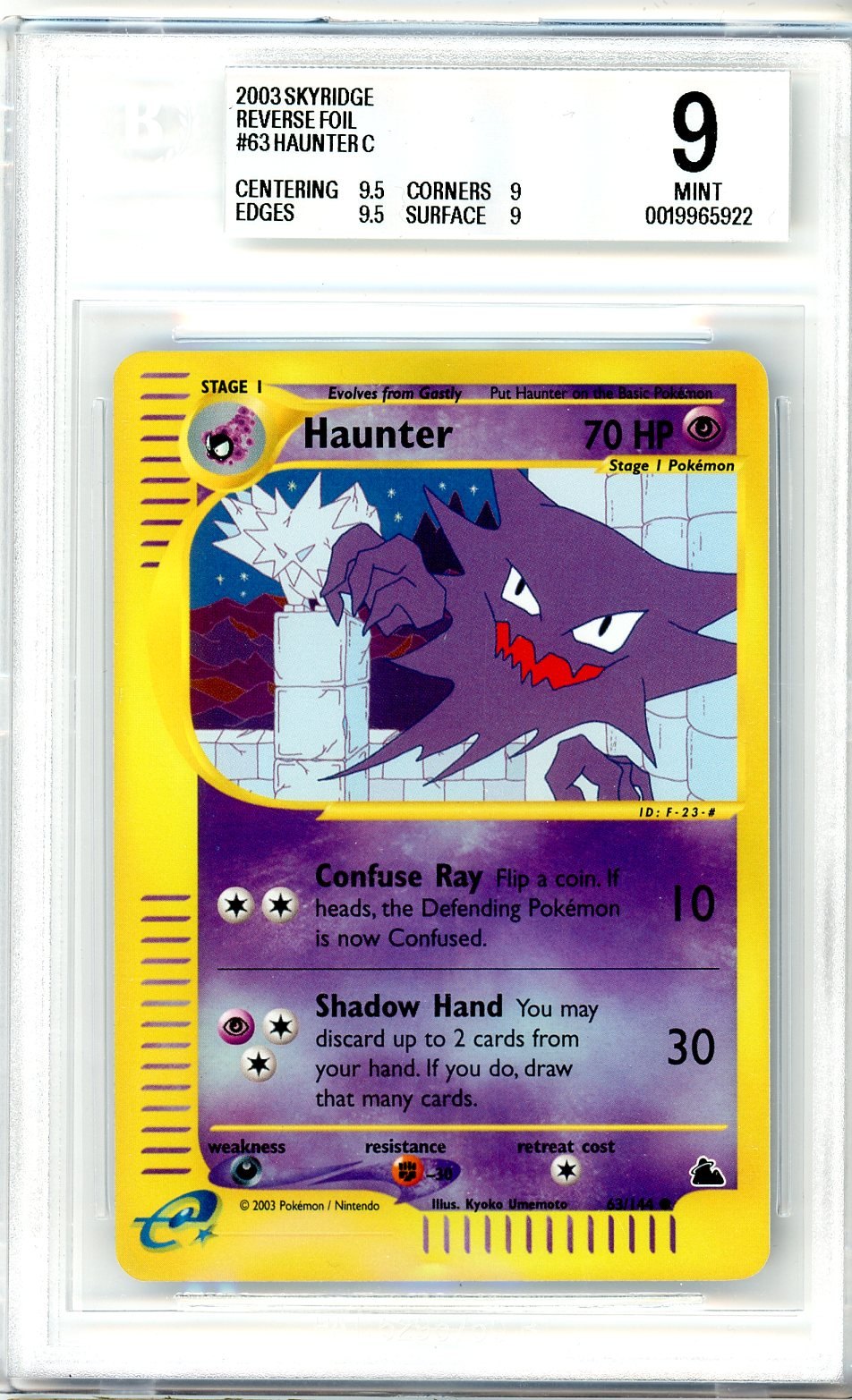 BGS 9 Haunter - Skyridge #63/144 - Common