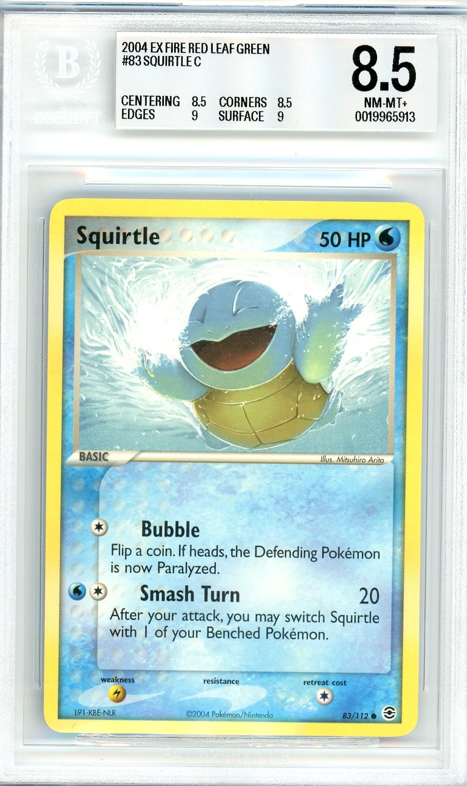 BGS 8.5 Squirtle - FireRed & LeafGreen #83/112 - Common