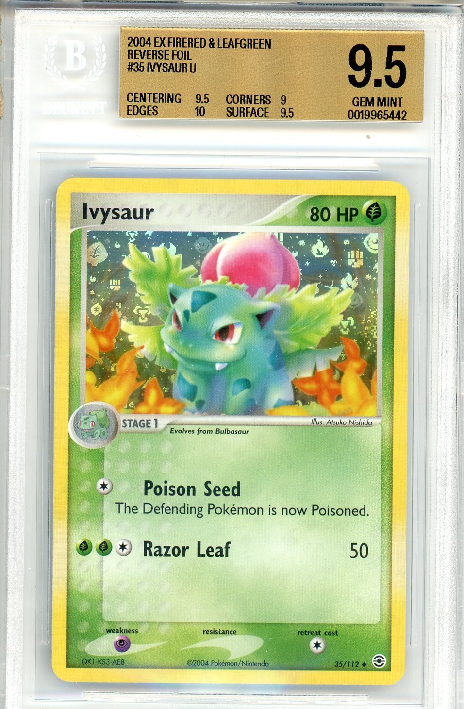 BGS 9.5 Ivysaur - FireRed & LeafGreen #35/112 - Uncommon