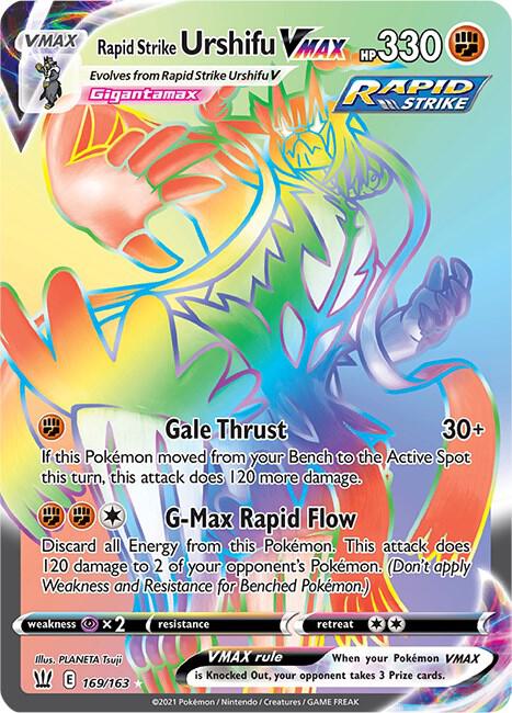 Rapid Strike Urshifu VMAX (Secret) 169/163 SWSH05: Battle Styles