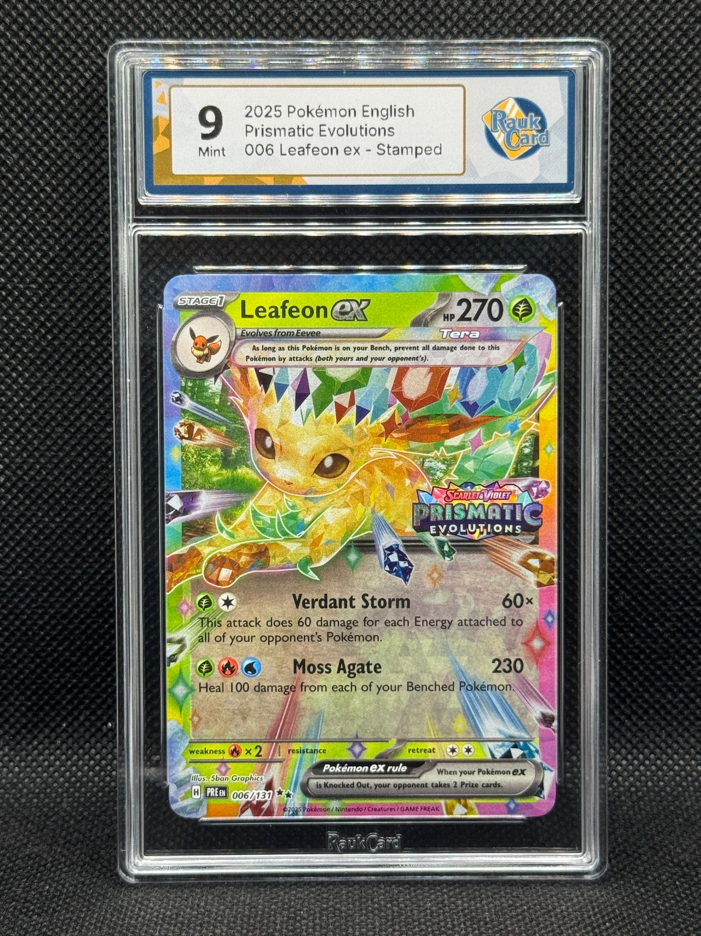RC 9 - Leafeon ex 006/131 - Prismatic Evolutions - Stamped Promo
