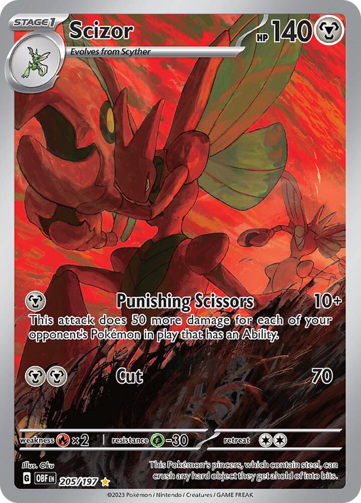 Scizor 205/197 SV03: Obsidian Flames