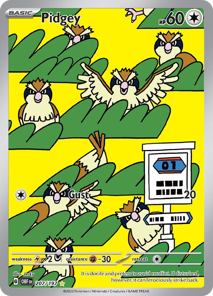 Pidgey 207/197 SV03: Obsidian Flames