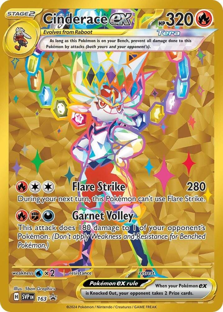Cinderace ex 163 SV: Scarlet & Violet Promo Cards
