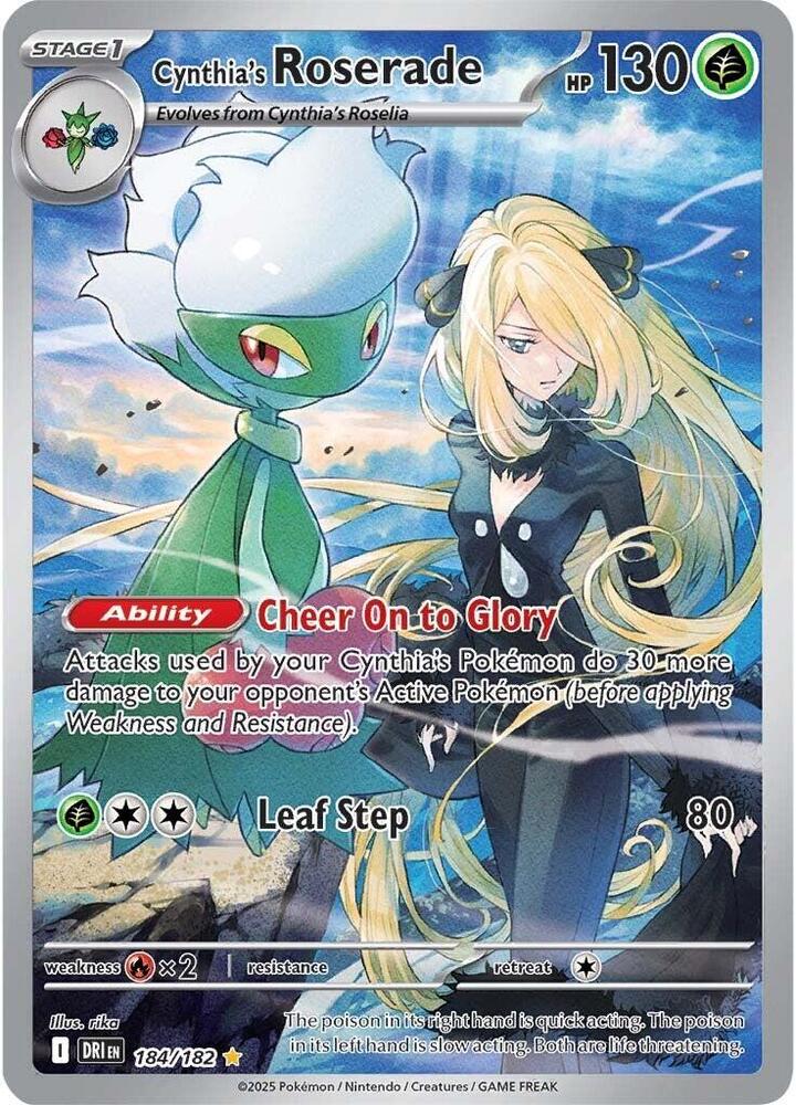 Cynthia's Roserade 184/182 SV10: Destined Rivals