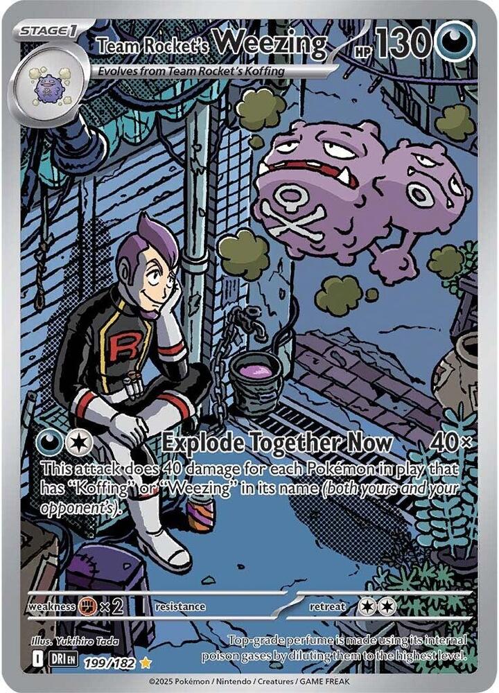 Team Rocket's Weezing 199/182 SV10: Destined Rivals