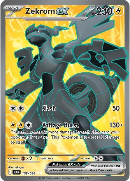 Zekrom ex 158/086 SV: Black Bolt