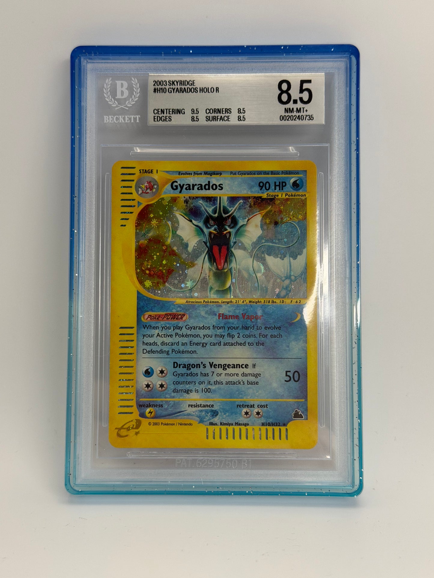 BGS 8.5 - Gyarados Holo H10/H32 - Skyridge