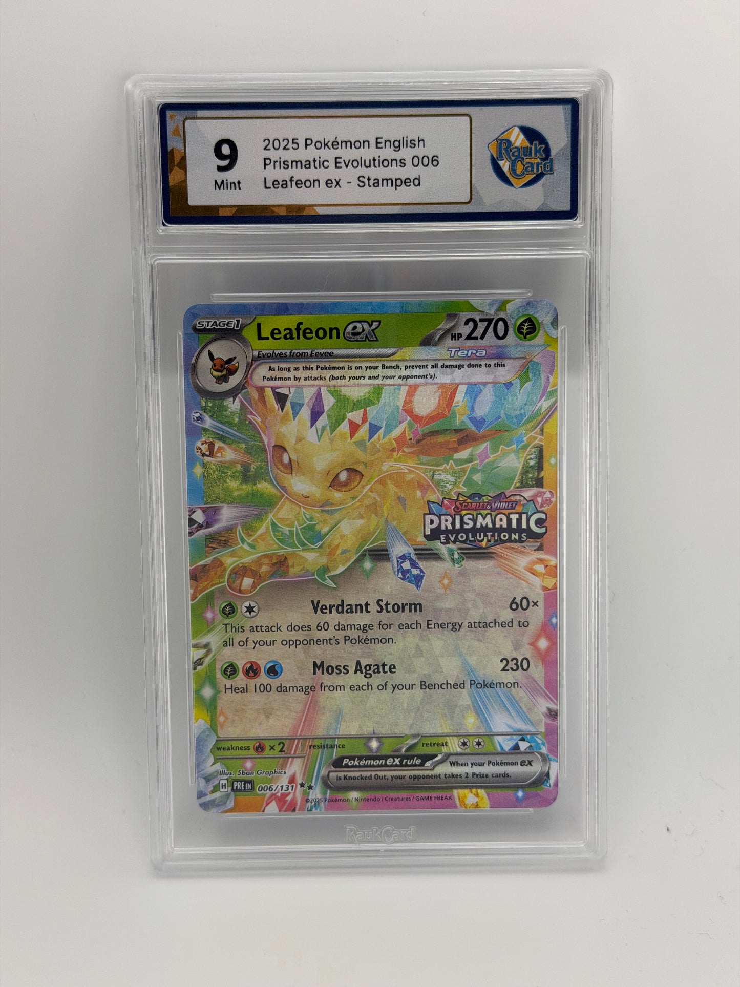 RC 9 - Leafeon Ex 006/131 Stamped - Prismatic Evolutions