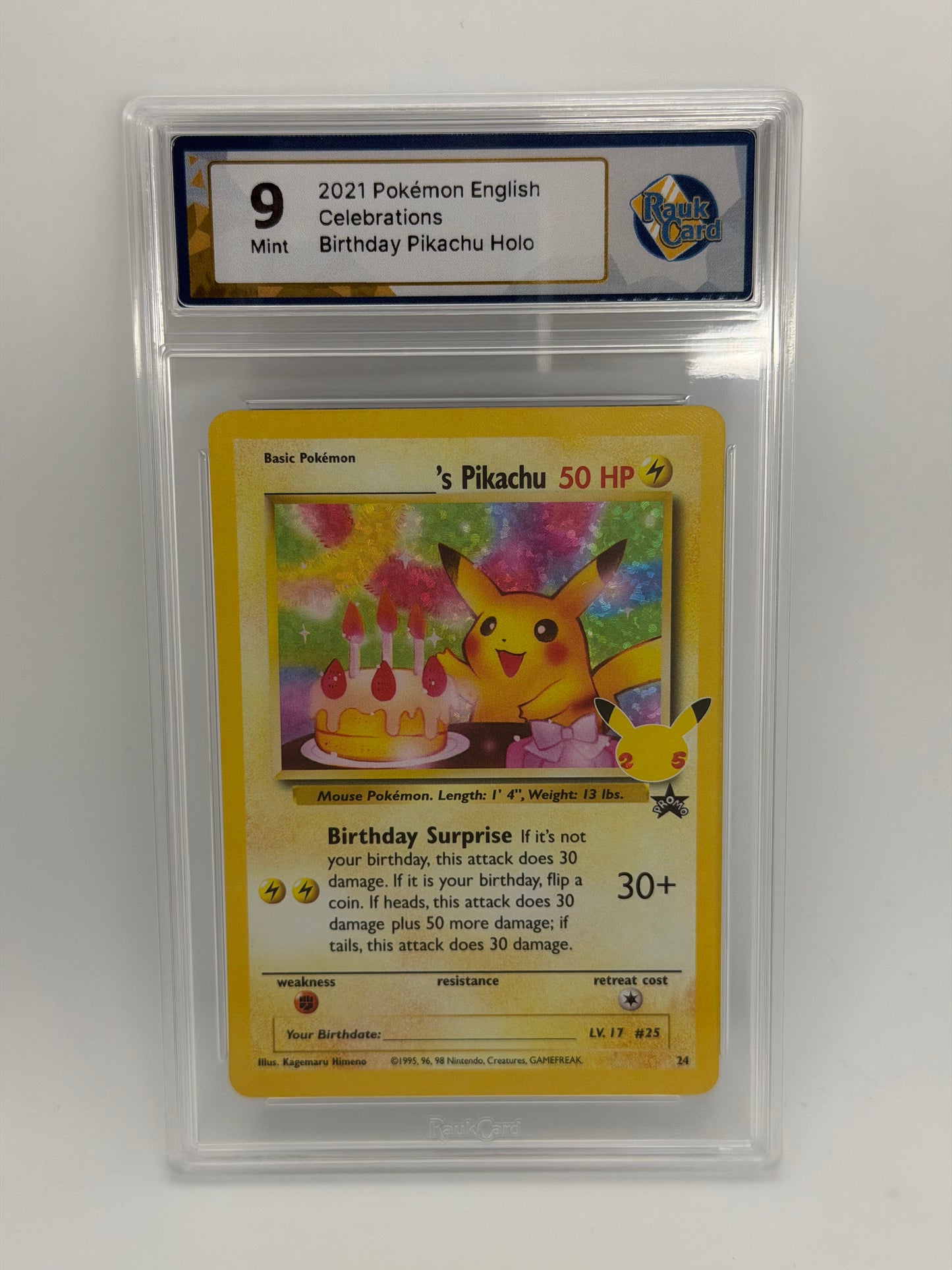 RC 9 - Birthday Pikachu WP24 - Celebrations
