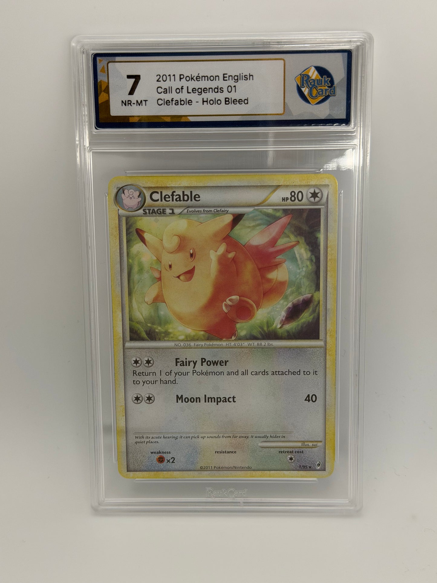 RC 7 - Clefairy 1/95 Holo Bleed - Call of Legends