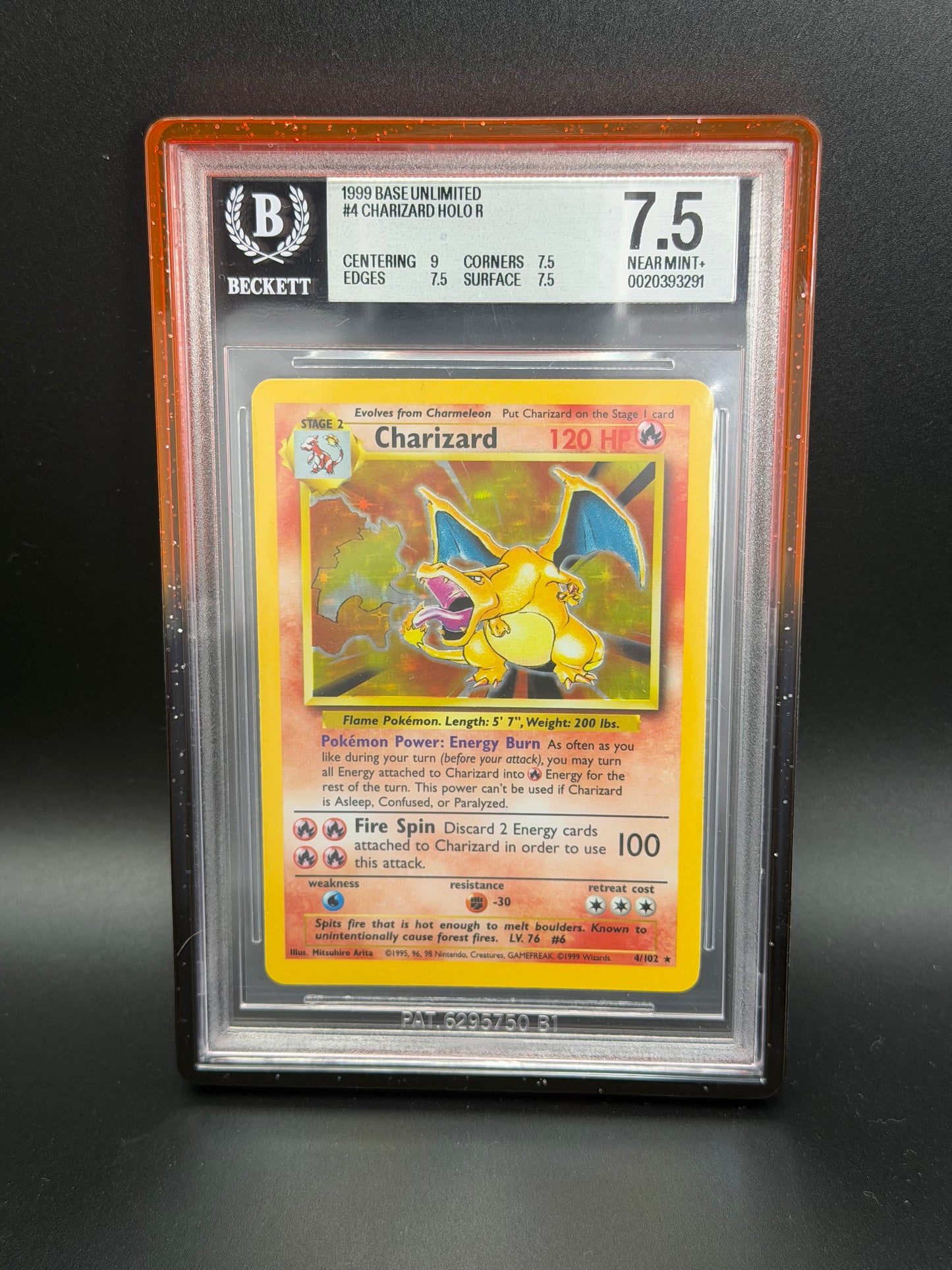 BGS 7.5 - Charizard 4/102 - Base Set