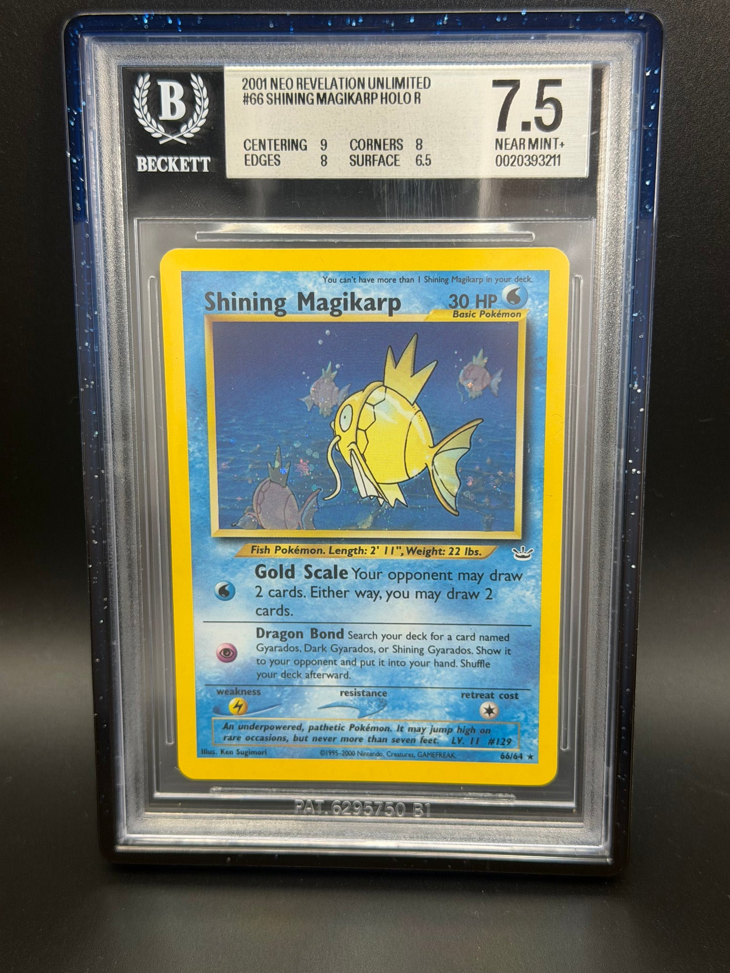 BGS 7.5 - Shining Magikarp 66/64 - Neo Revelation