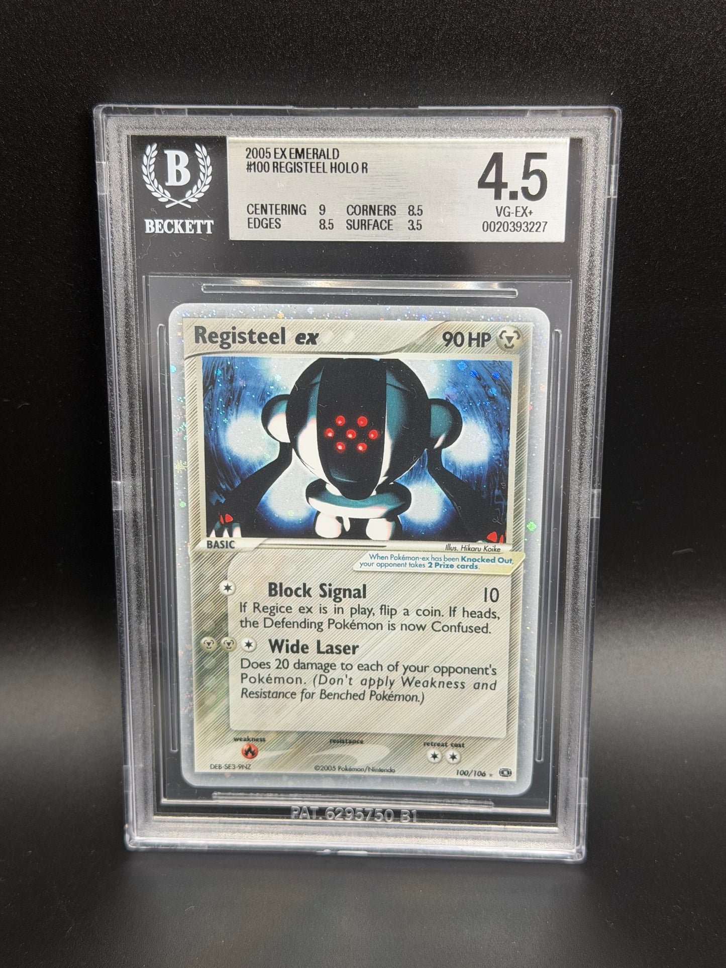 BGS 4.5 - Registeel Ex 100/106 - Ex Emerald
