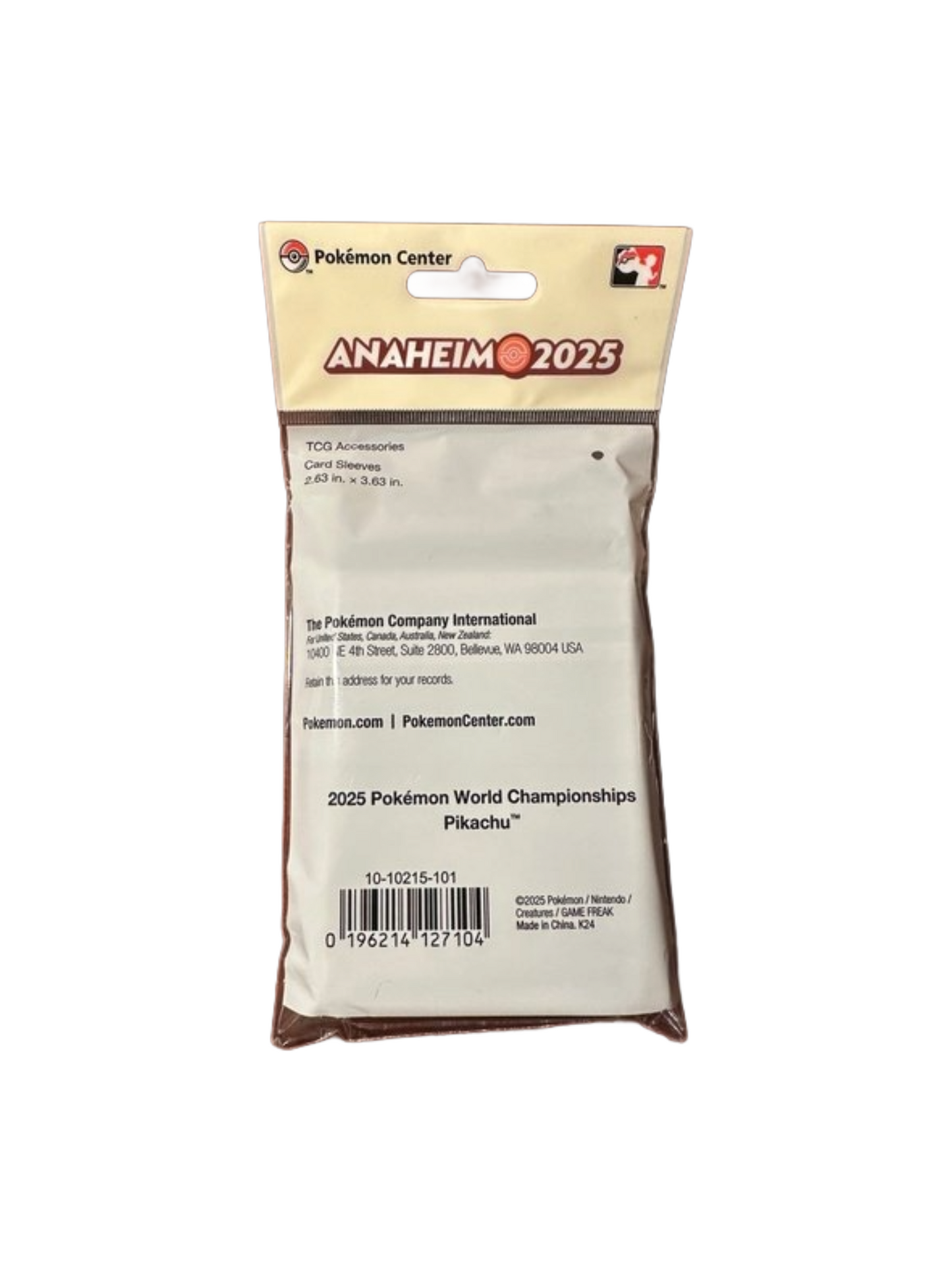 Pokémon World Championship 2025 Anaheim - Sleeves - Official Artwork