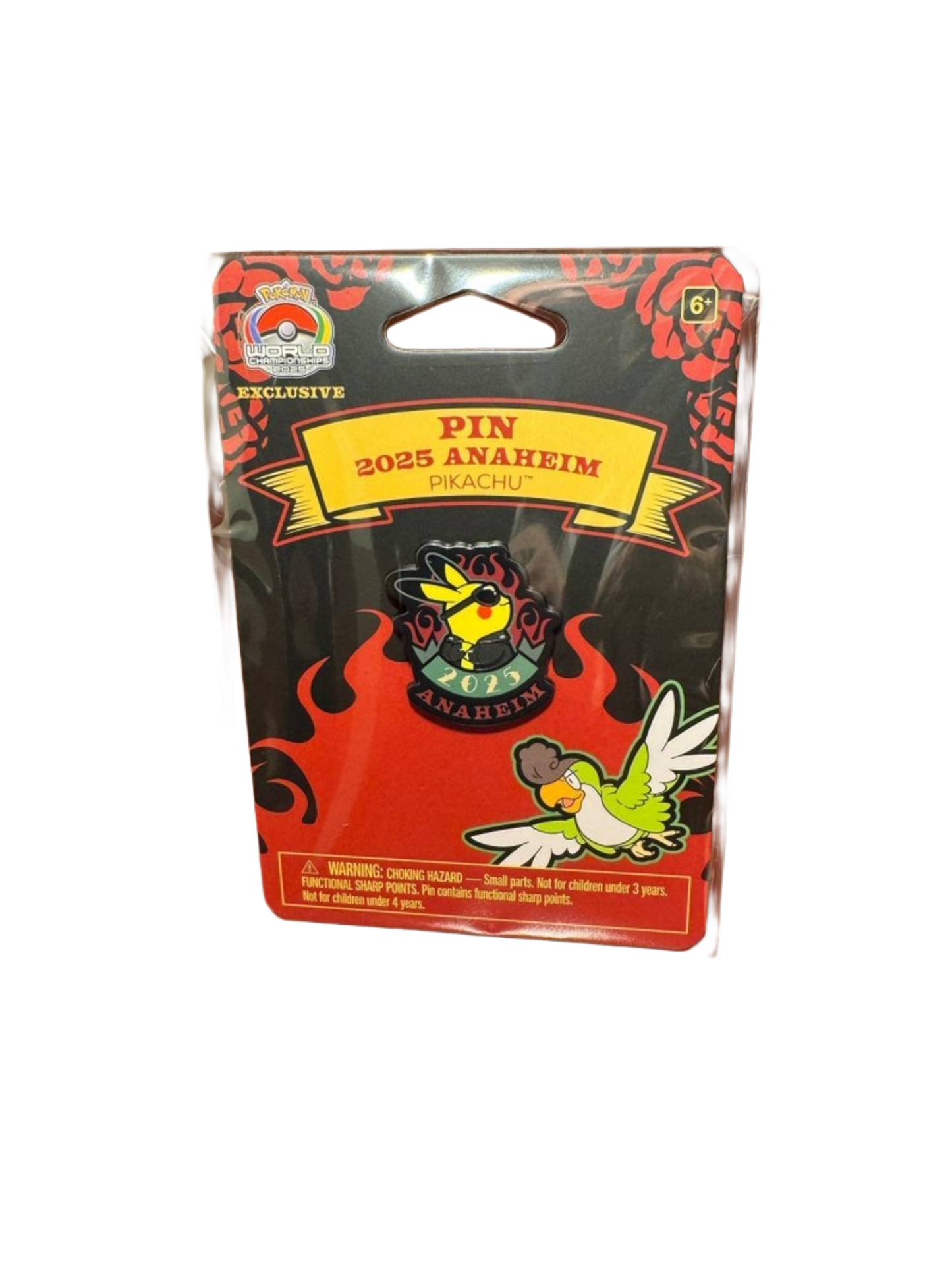 Pokémon World Championship 2025 Anaheim - Pikachu Pin - Rockabilly
