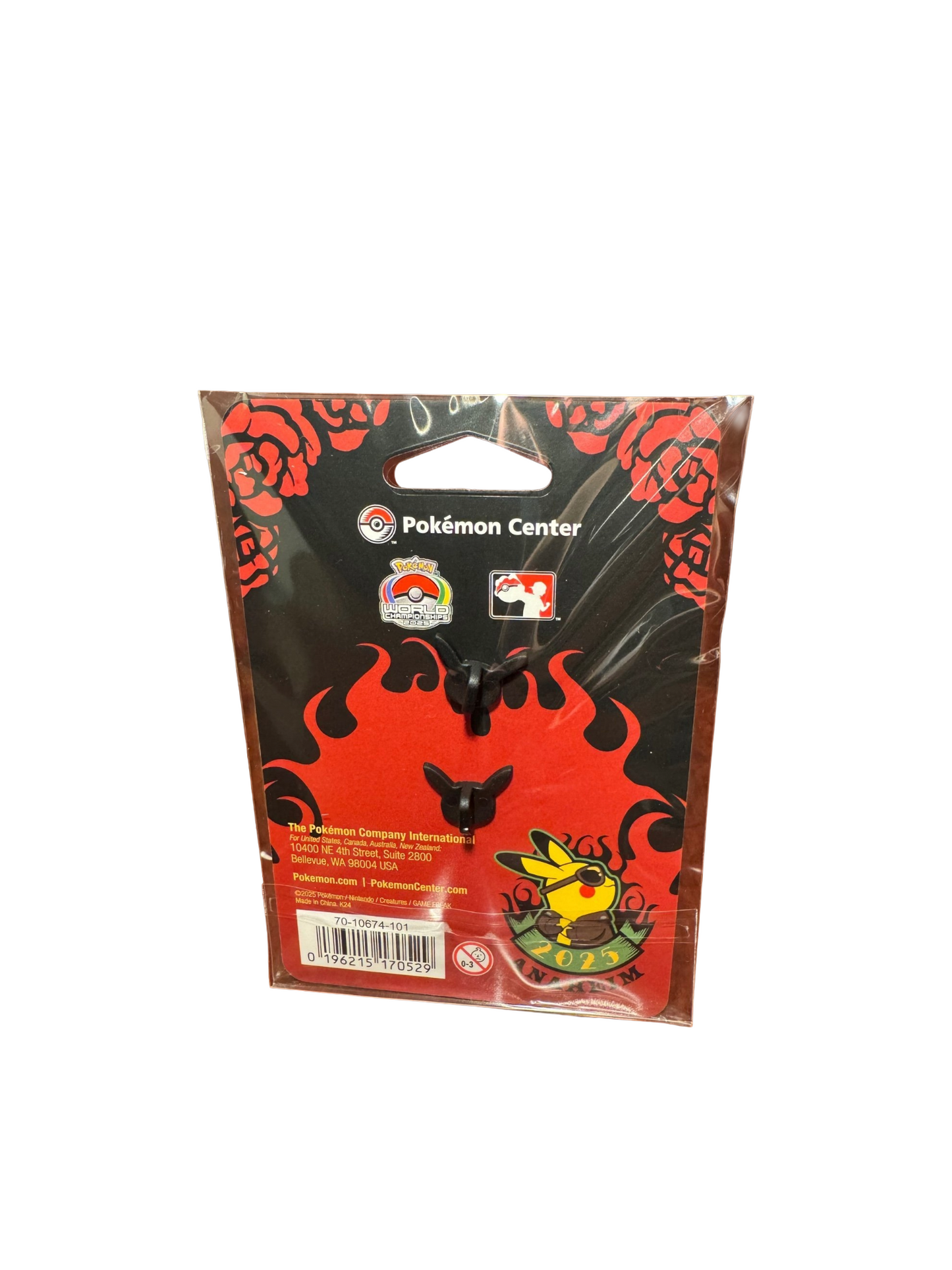 Pokémon World Championship 2025 Anaheim - Pikachu Pin - Rockabilly