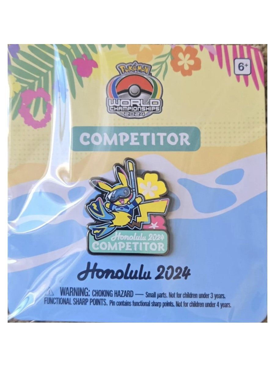 Pokémon World Championship 2024 Honolulu Hawaii: Exklusiv Competitor Pin