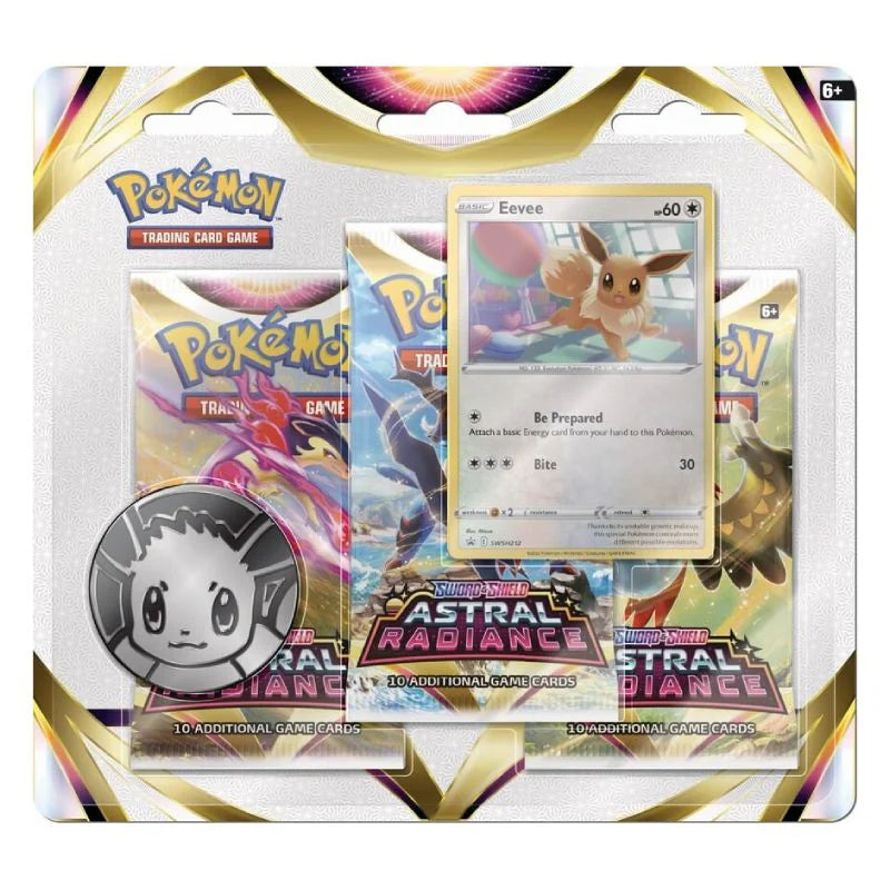 Pokemon TCG Sword & Shield: Astral Radiance 3-Pack Blister - Eevee