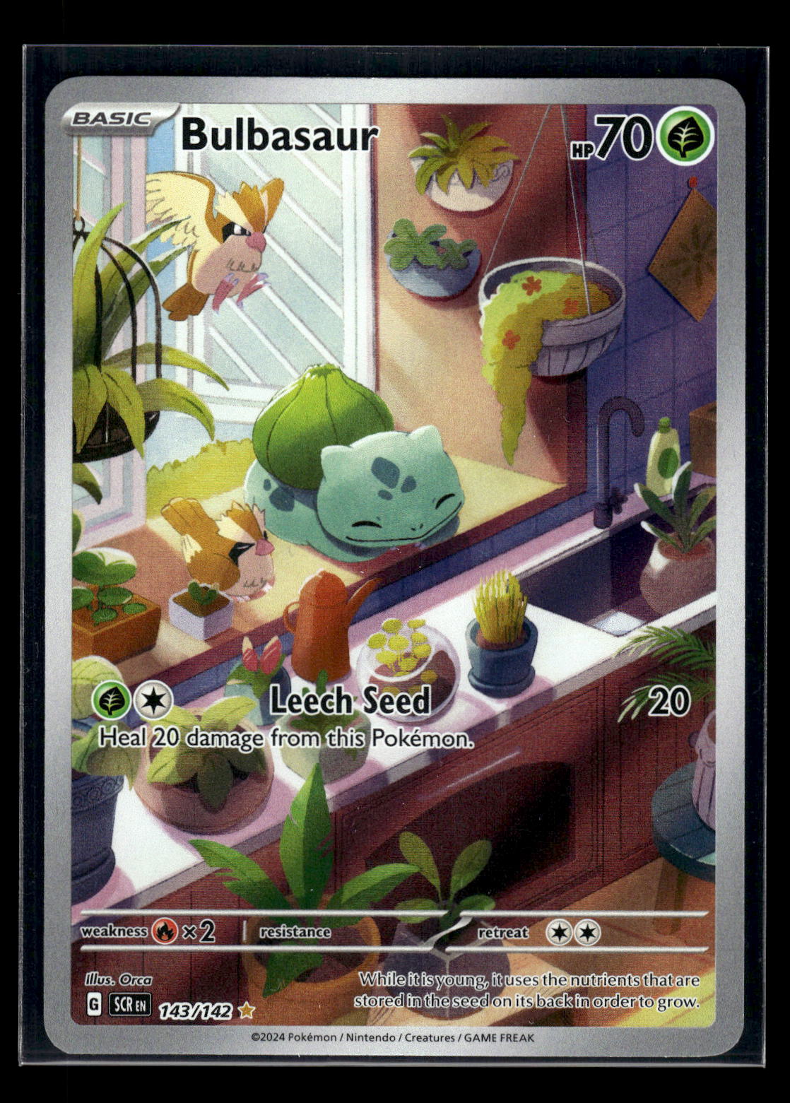 Bulbasaur 143/142 SV07: Stellar Crown