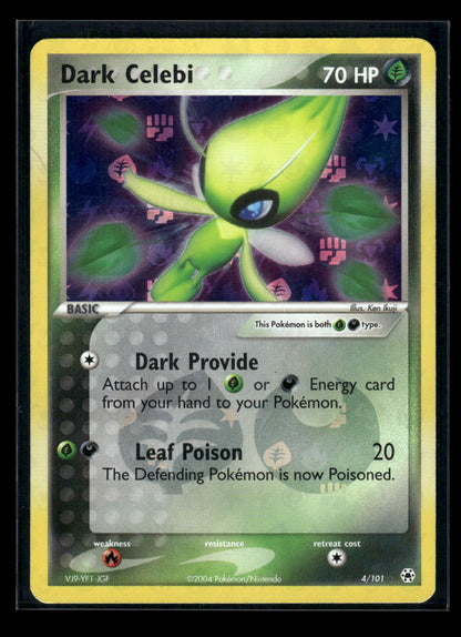 Reverse Foil - Dark Celebi 4/101 Hidden Legends