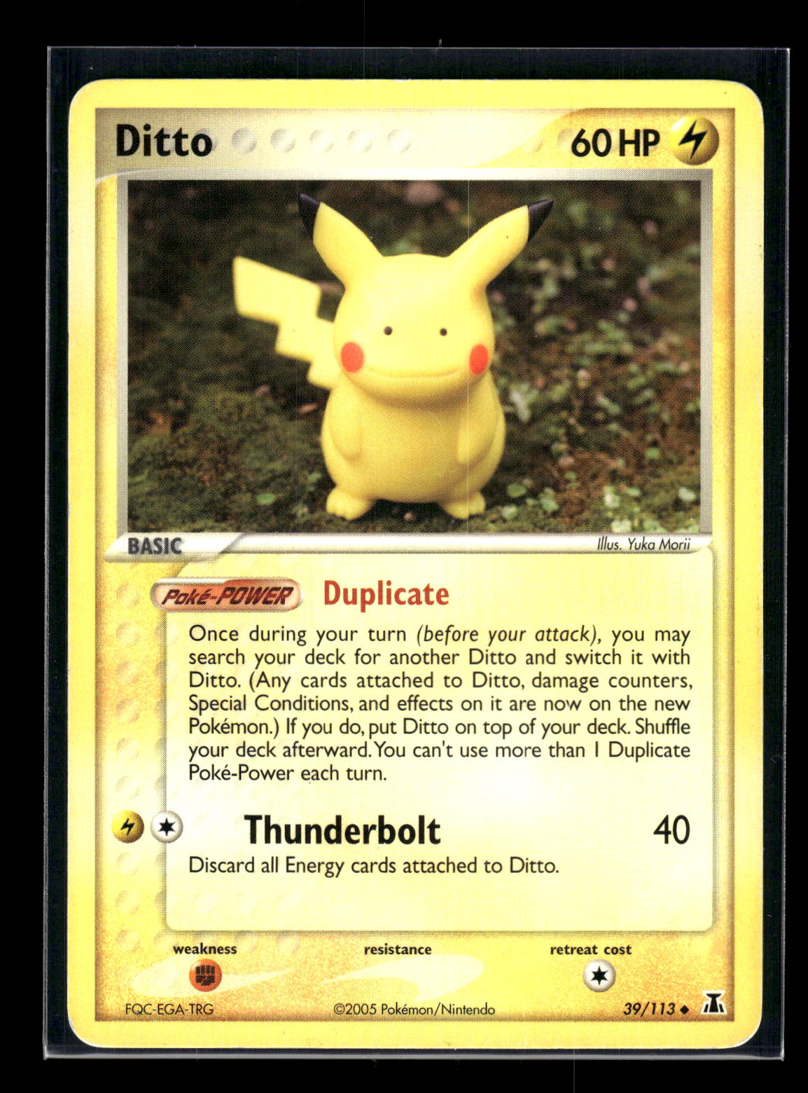 Ditto - 039/113 (Pikachu) 39/113 EX Delta Species