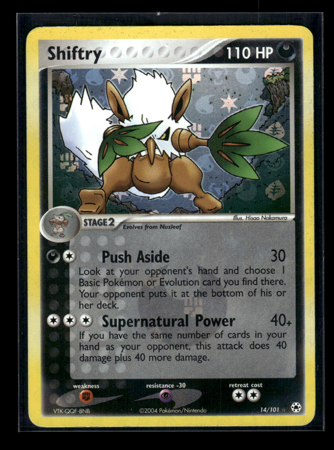 Reverse Foil - Shiftry 14/101 Hidden Legends