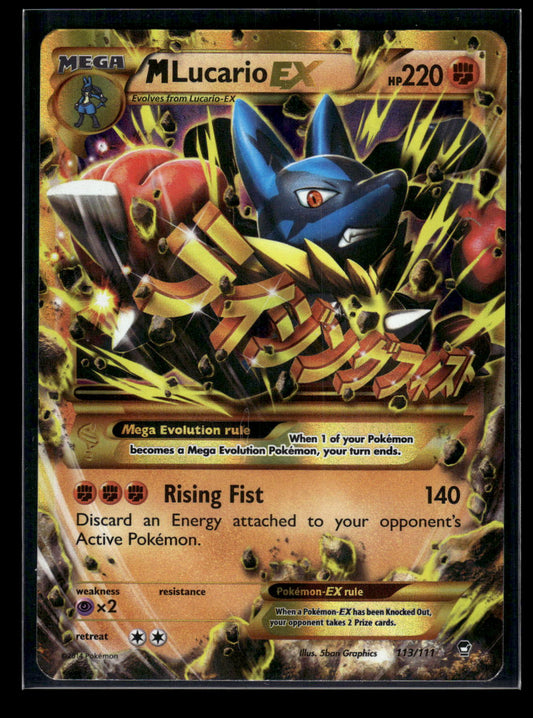 M Lucario EX (Secret) 113/111 XY - Furious Fists