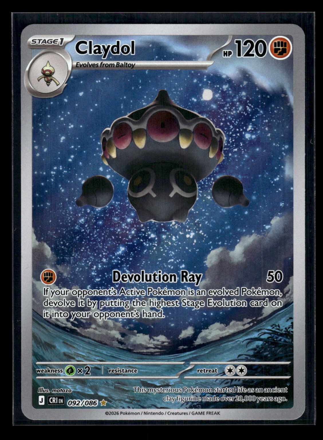 Claydol 092/086 ME04: Chaos Rising