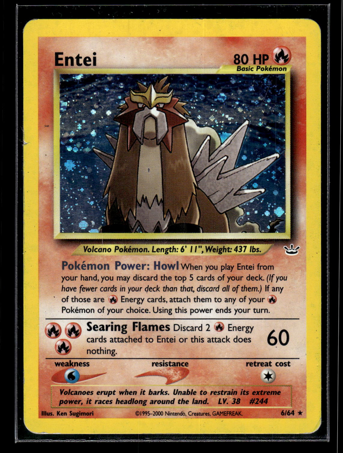 Entei (6) 06/64 Neo Revelation