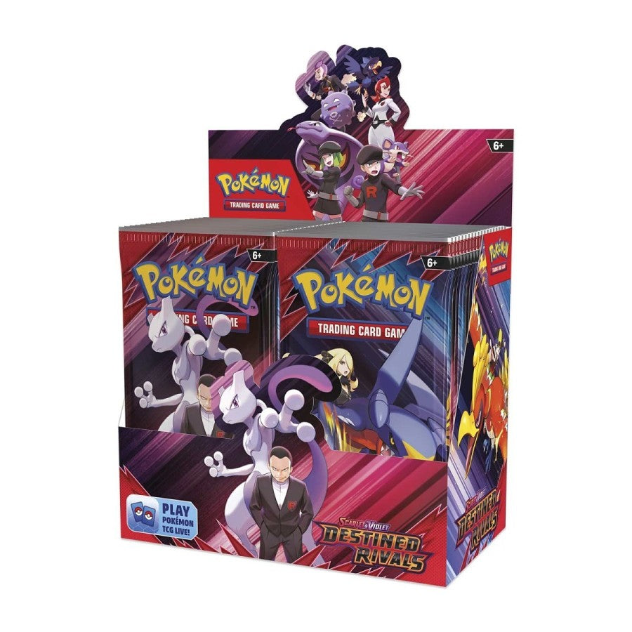 Pokémon Scarlet & Violet: Destined Rivals Booster Box - Inklusive Akrylskydd
