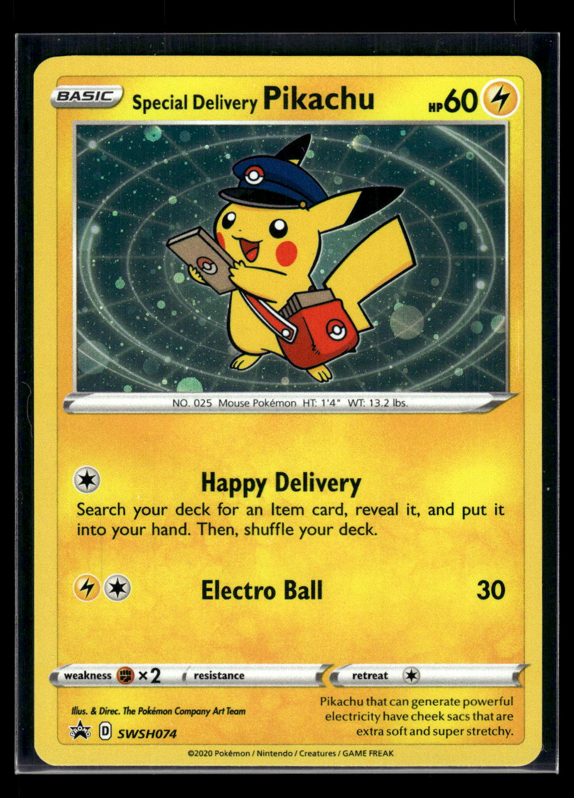 Special Delivery Pikachu SWSH074 SWSH: Sword & Shield Promo Cards