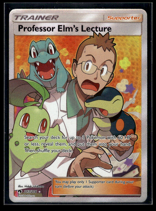 Professor Elm's Lecture (Full Art) 213/214 SM - Lost Thunder