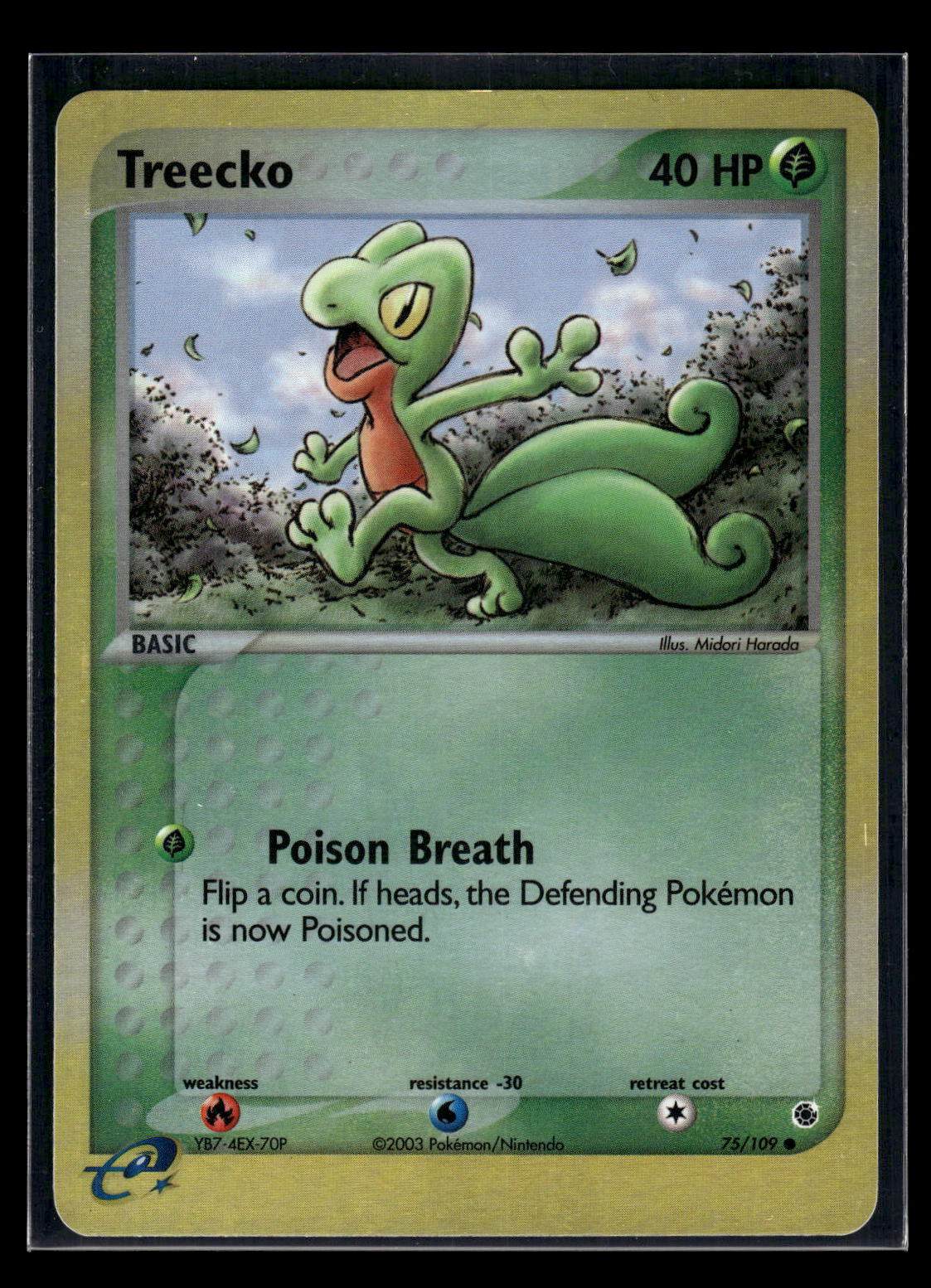 Treecko - 75/109 EX Ruby and Sapphire Reverse Foil