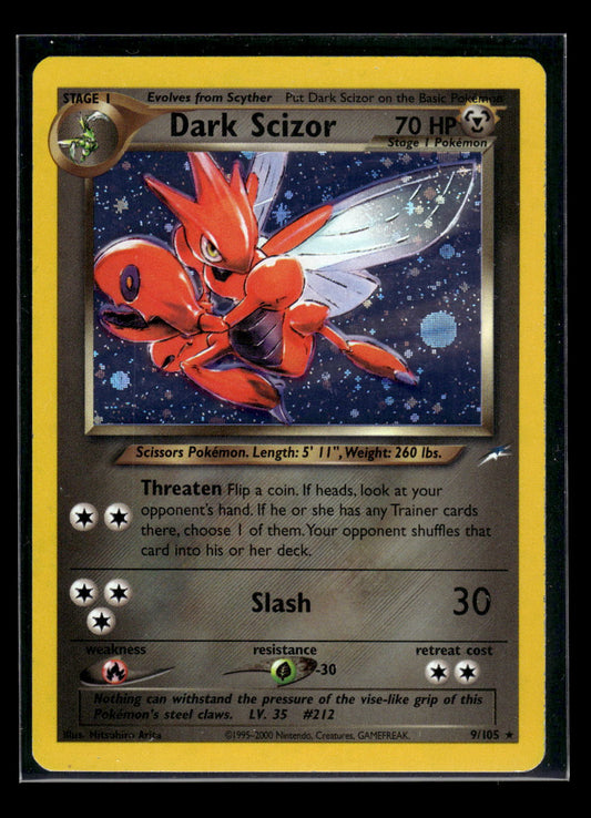 Dark Scizor 9/105 - Neo Destiny  - Rare Holo