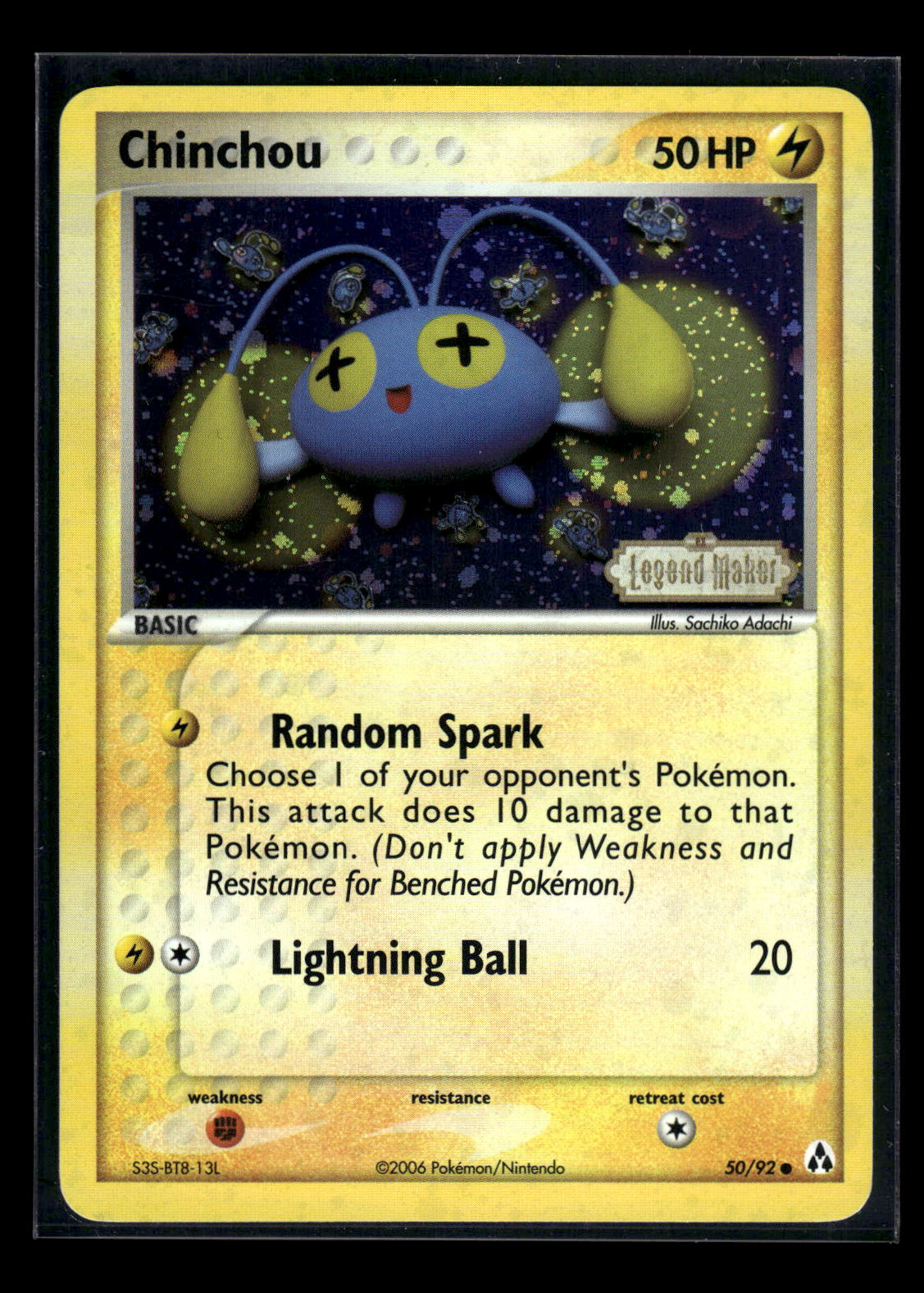 Chinchou 50/92 - Legend Maker  - Common