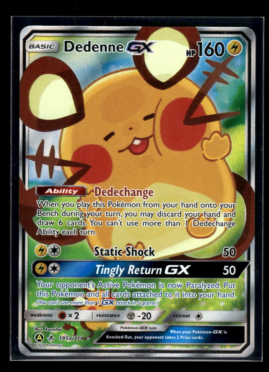 Dedenne-GX 195a/214 - Unbroken Bonds  - Rare Ultra