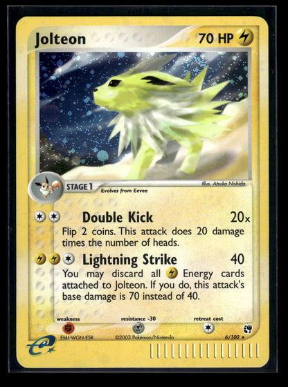 Jolteon 6/100 - Sandstorm  - Rare Holo