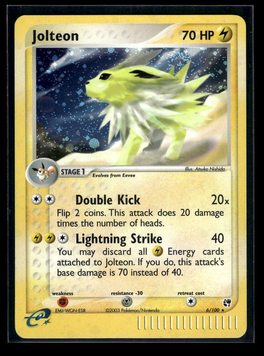 Jolteon 6/100 - Sandstorm  - Rare Holo