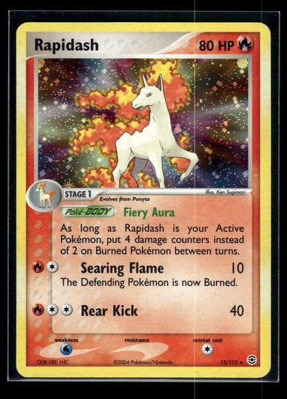 Rapidash 13/112 - FireRed & LeafGreen  - Rare Holo