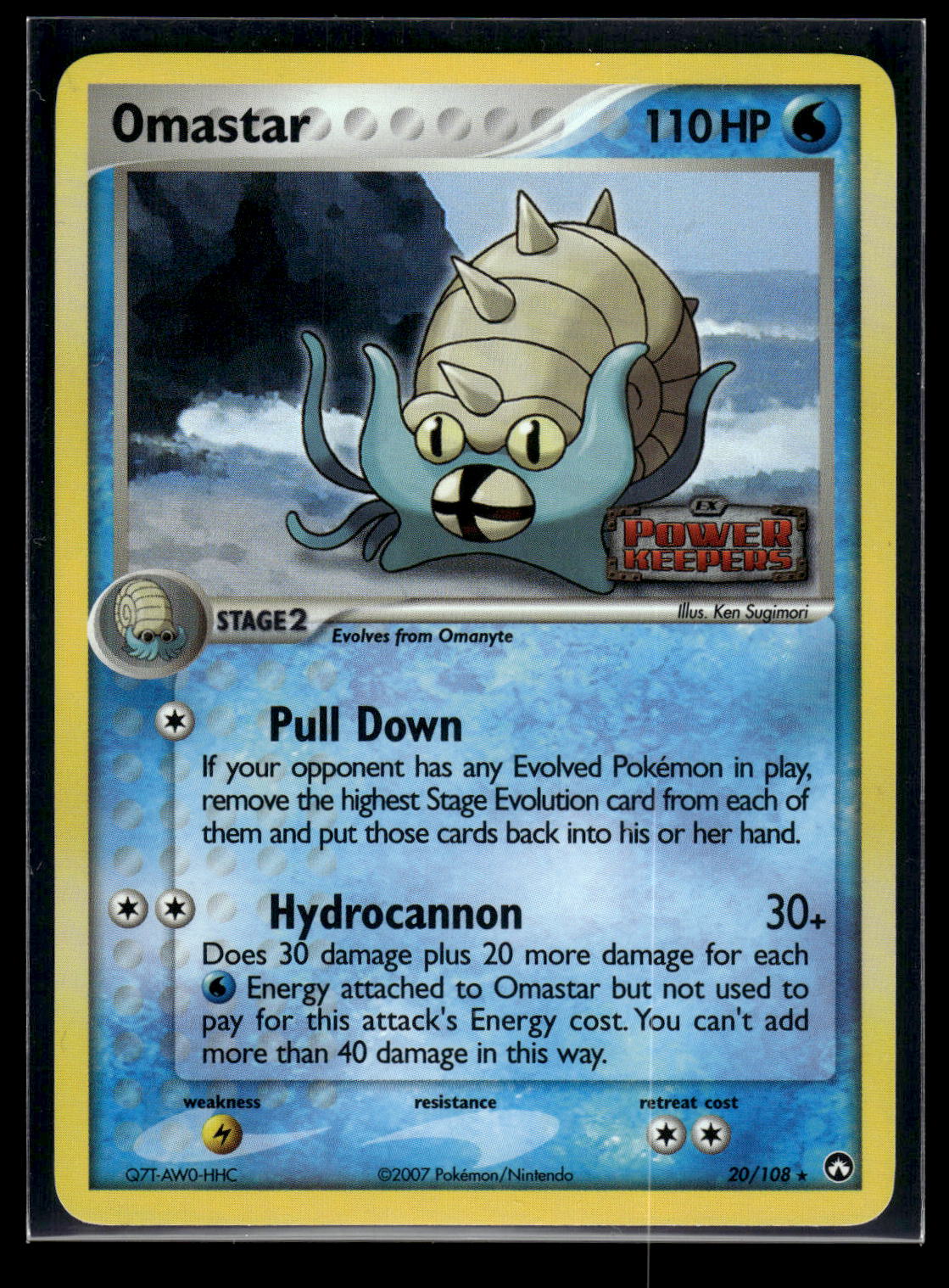 Omastar 20/108 - Power Keepers  - Rare
