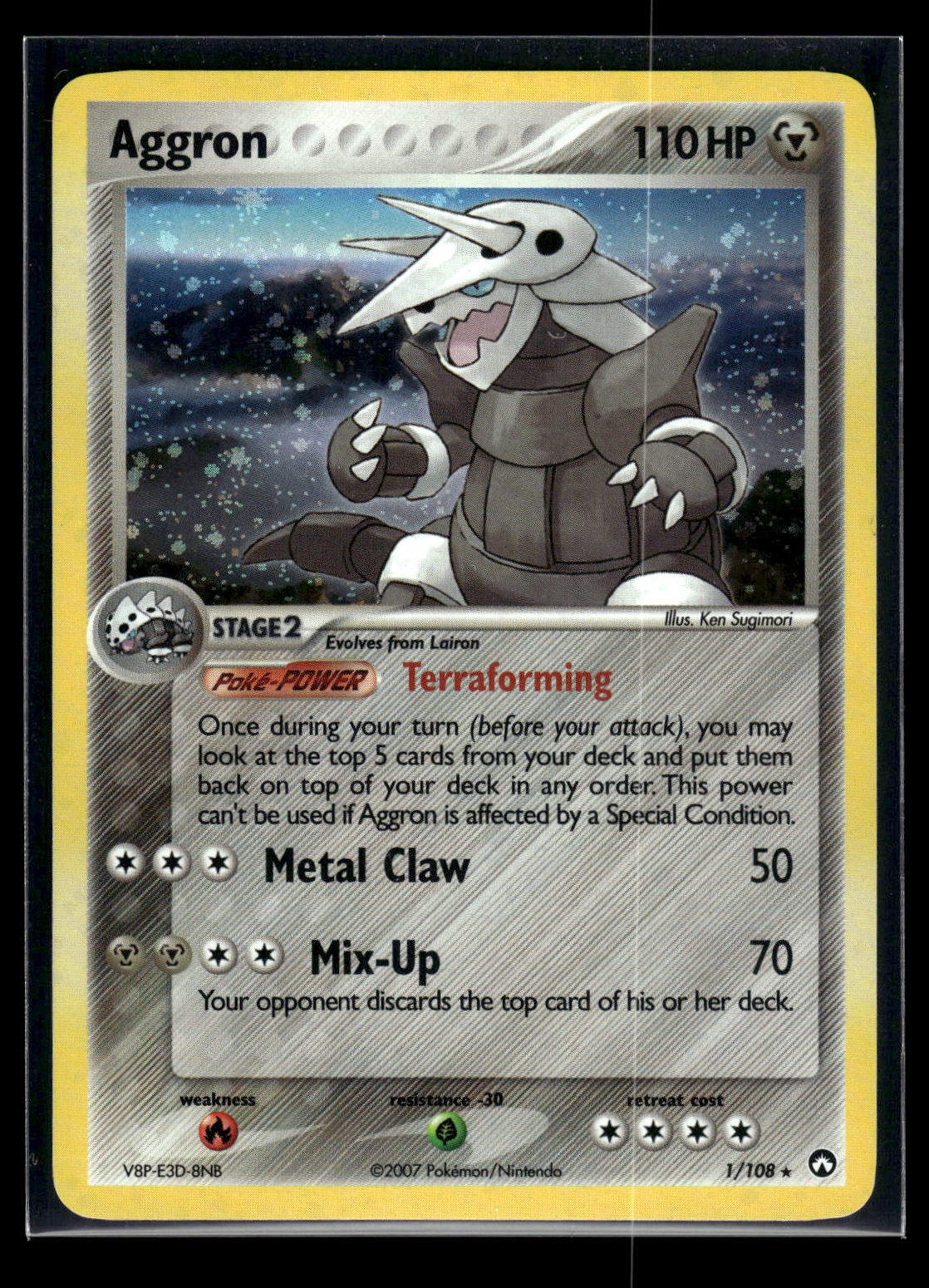 Aggron 1/108 - Power Keepers  - Rare Holo