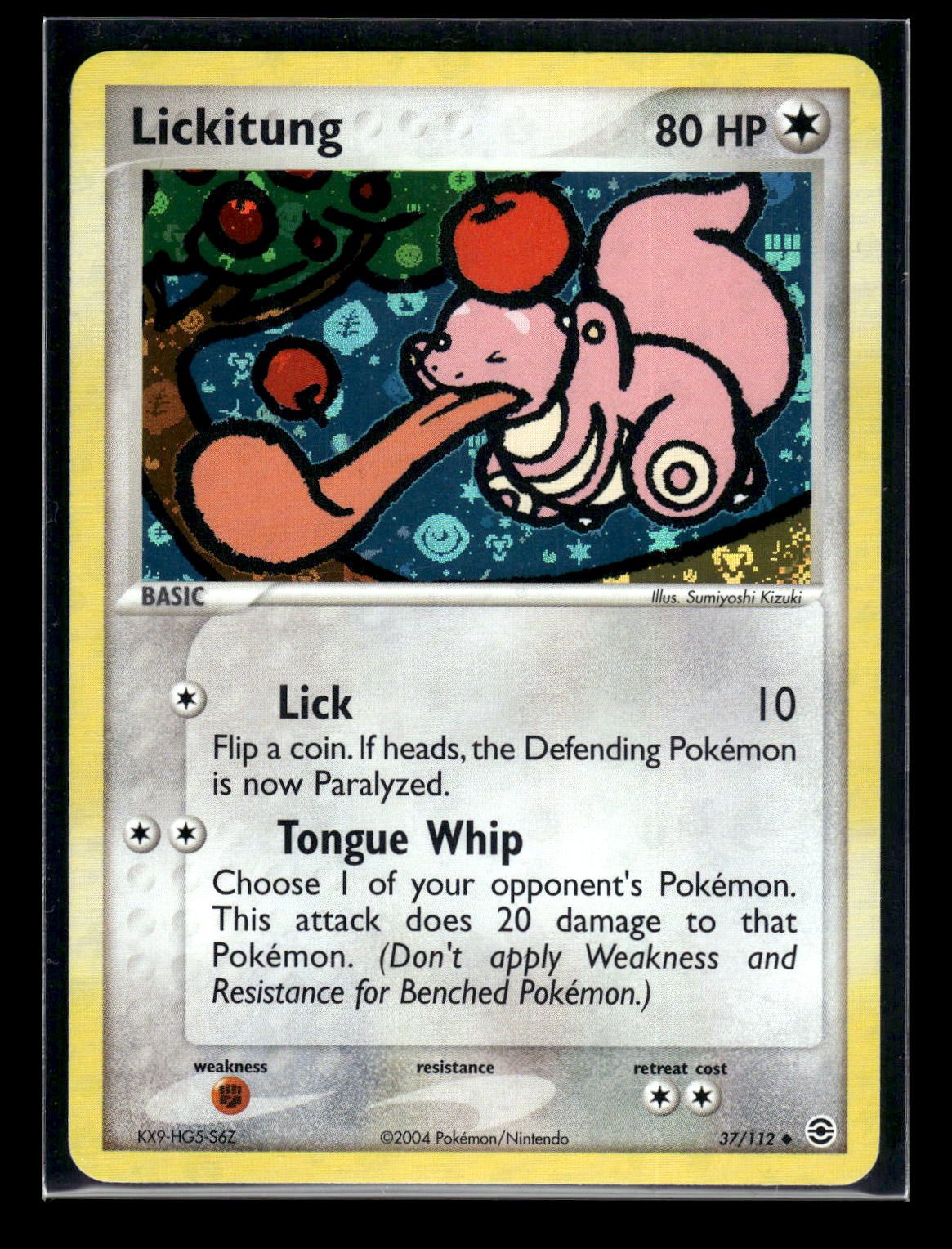 Lickitung 37/112 - FireRed & LeafGreen  - Uncommon