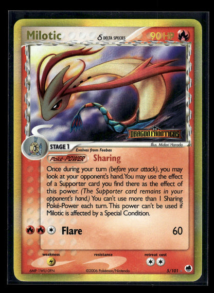 Milotic δ 5/101 - Dragon Frontiers  - Rare Holo