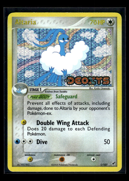 Altaria 1/107 - Deoxys  - Rare Holo