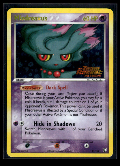 Misdreavus 25/109 - Team Rocket Returns  - Rare
