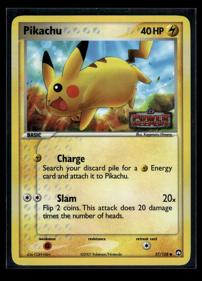 Pikachu 57/108 - Power Keepers  - Common